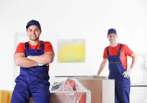 Removal team handling a residential move in Holloway