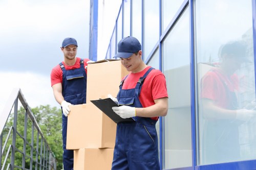 Man with a van service helping a Holloway home move