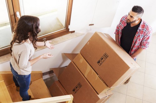 Local office movers handling access and loading for a Holloway business move