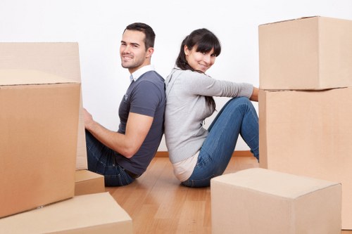 Boxes and protective packing for flat removals in Holloway