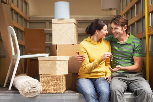 Efficient moving team handling office furniture removals in Holloway