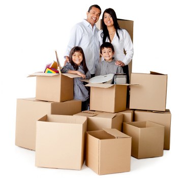 Commercial office relocation support in Holloway with equipment and boxes